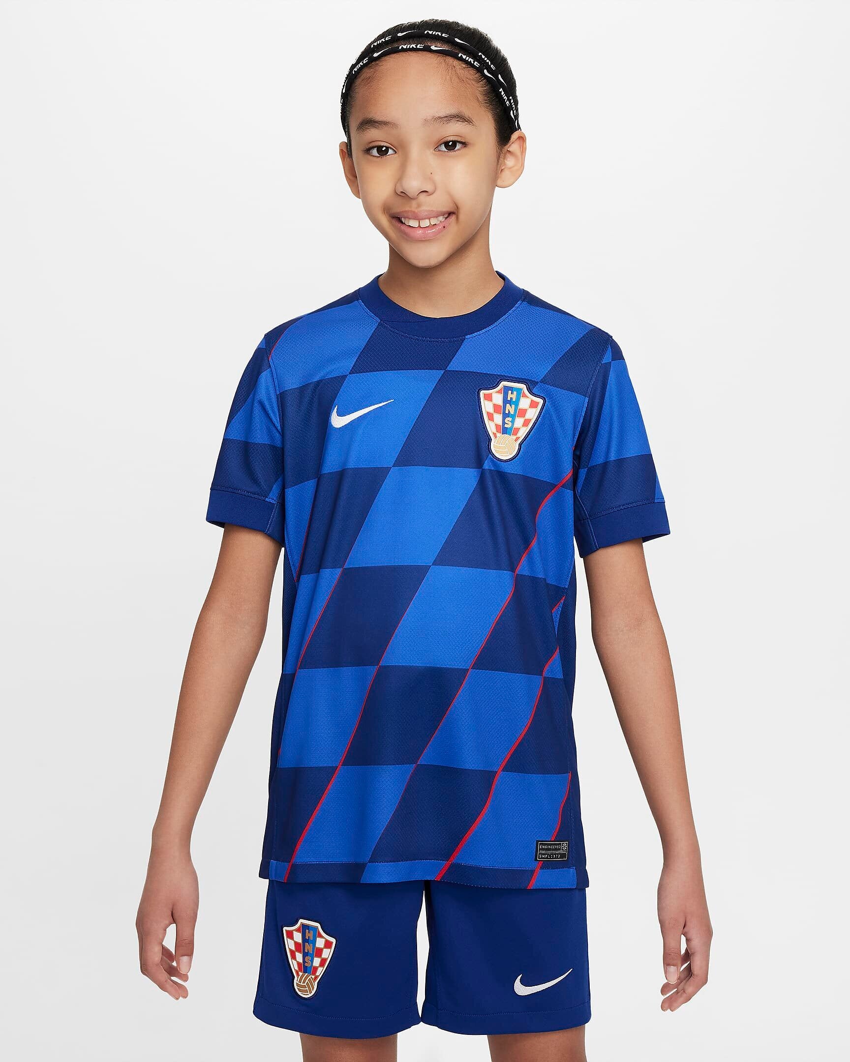 Nike Croatia Youth Away 24 25 Stadium Jersey Sportstown Soccer